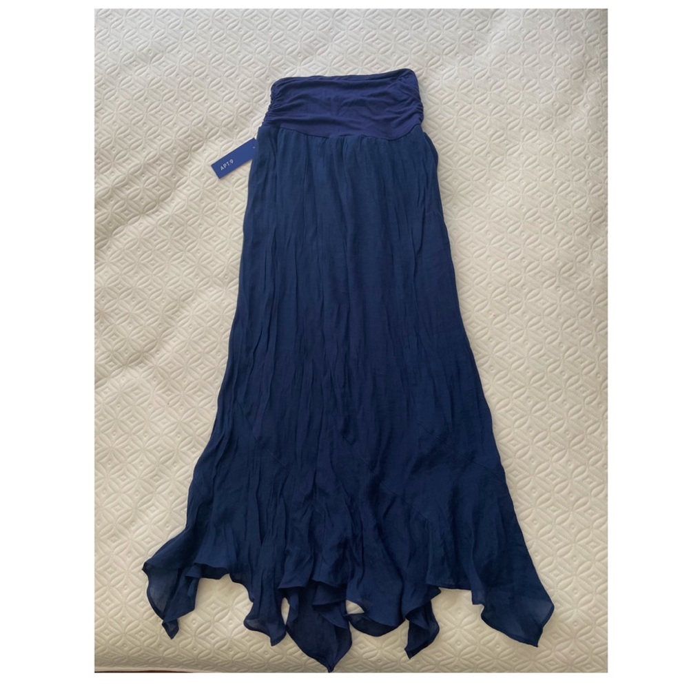 Blue long skirt